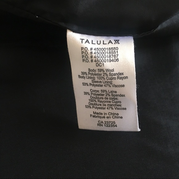 Black Two Button Aritzia Talula Exeter Blazer - Picture 13 of 14